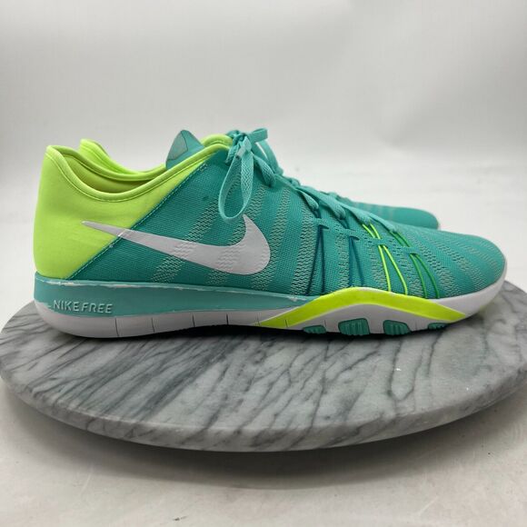 Nike Free TR 6 Running Shoes Women 11 Green Aqua Low Training Sneaker 833413-300 - Picture 9 of 11
